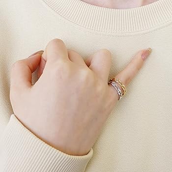 クリスタル装飾 花形ピンキーリング Amazon | [ララクリスティー] ピンキーリング レディース
